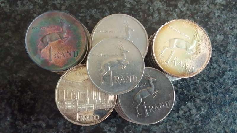 51 x South African R1 coins Mixed dates