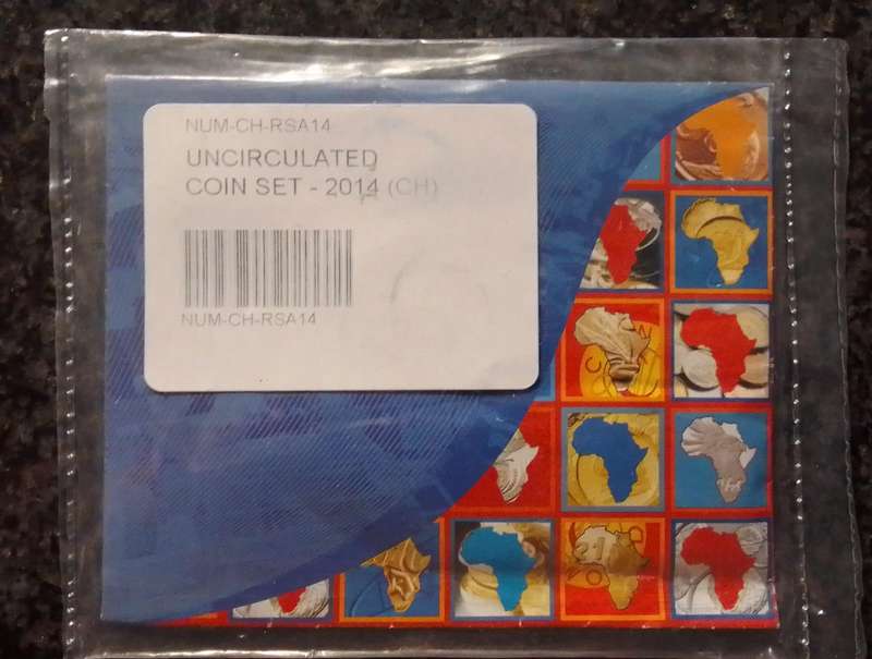2014 South African Uncirculated Coin Set in sealed bag from the mint