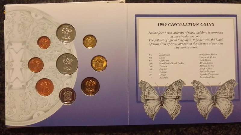 1999 South African Uncirculated Coin Set