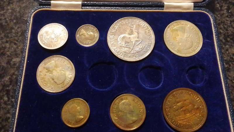 1958 South African Silver Proof Coin Set
