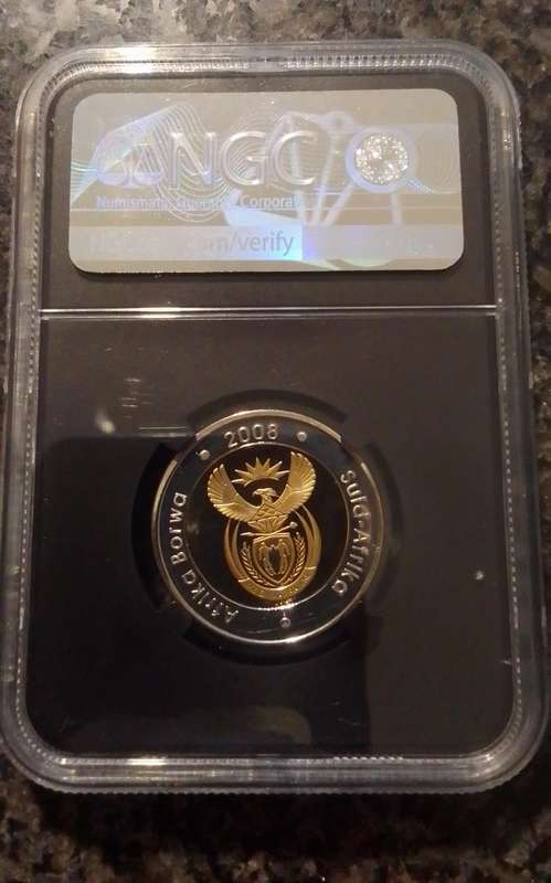 2008 Mandela 90th Birthday R5 Coin - Scares ULTRA CAMEO PF69 Grade