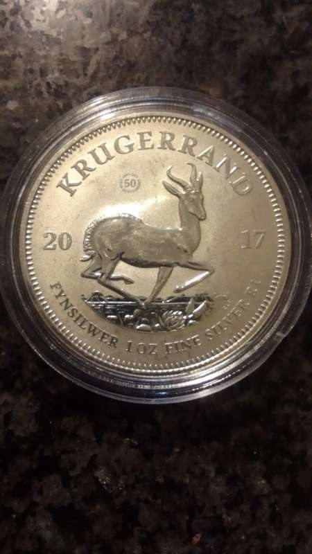 1967 - 2017 Commemorative Silver Krugerrand - 50 Year Anniversary