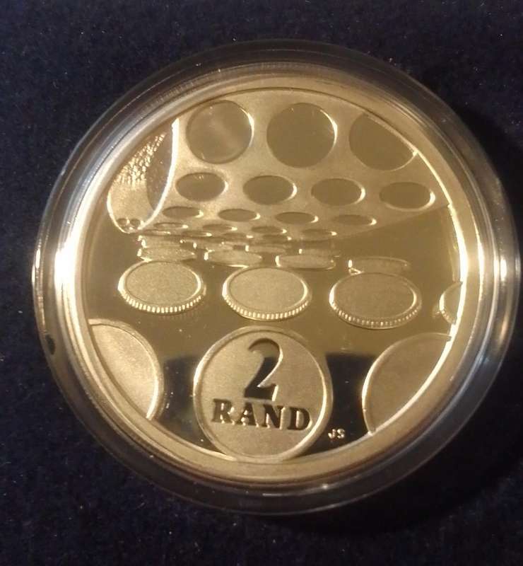 1992 South Africa R2 Silver Proof Coin - Technology