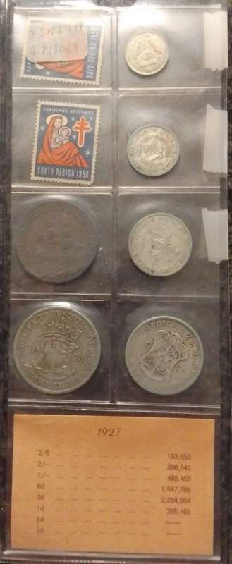 1927 South African Coin Set