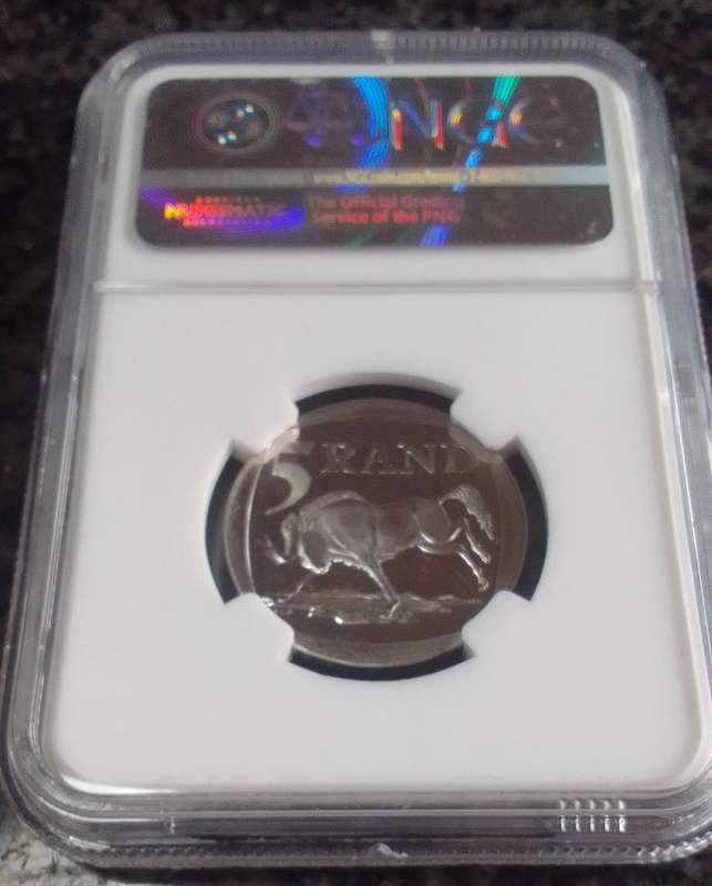 2000 South African Nelson Mandela R5 - Graded PL66 Ultra Cameo