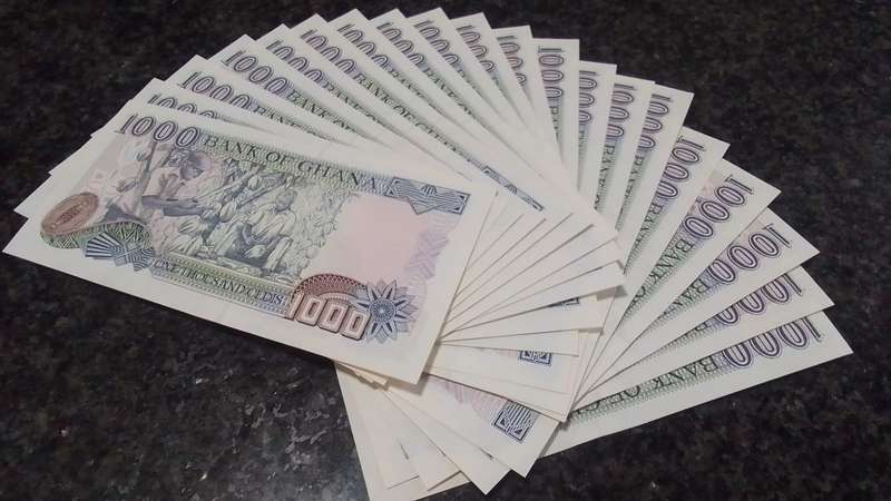 20x 2003 Ghana 1000 Cedis - Consecutive Serial Number Banknotes