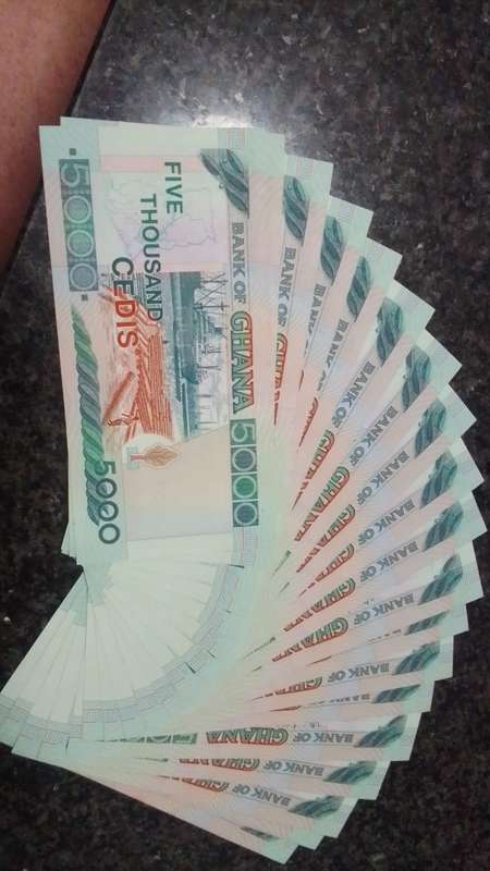 20x 2006 Ghana 5000 Cedis - Consecutive Serial Number Banknotes