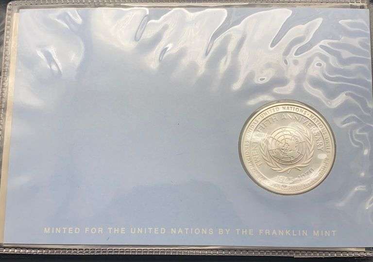 United Nations Official 25th Anniversary Commemorative Medal (Sterling Silver 14g Proof)