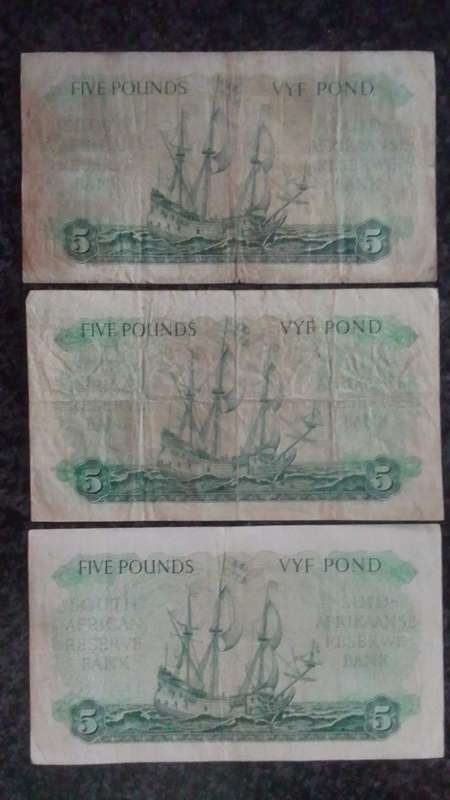 MH de Kock - South Africa 5 pound 3 NOTES