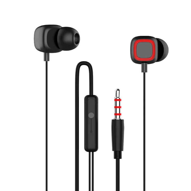 HOTTU HF05 Stereo Wired Earphone  3.5mm Hi-Fi Sound (Black/White)