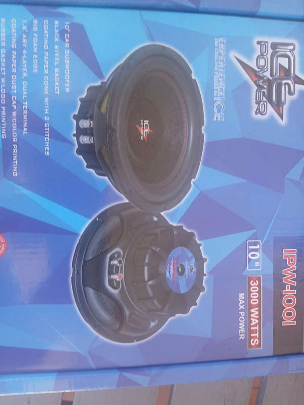 Ice power 10 inch subwoofer 3000watts