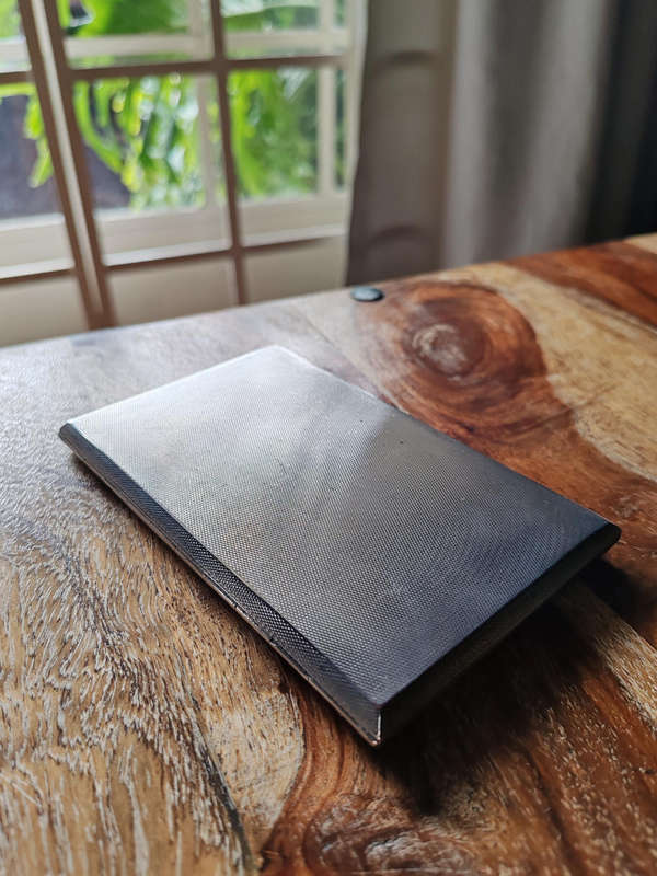 Exquisite Vintage Sterling Silver Cigarette Case  Unused Condition