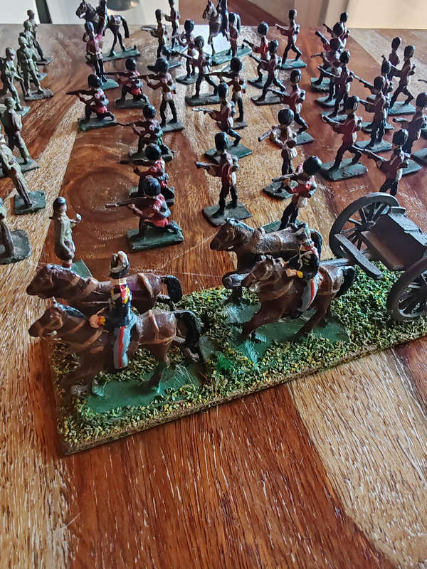 Vintage Lead British Soldiers & Cavalry  Union of South Africa  3040mm  ±60 Figures