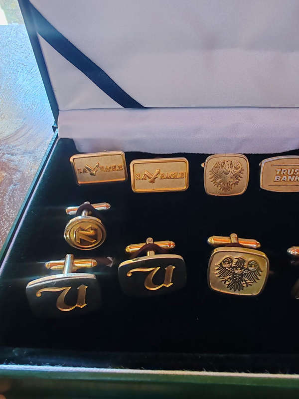 Cufflinks 12 x VIntage South African Bank Cufflinks