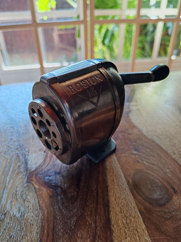 Vintage Boston KS Pencil Sharpener  Heavy-Duty
