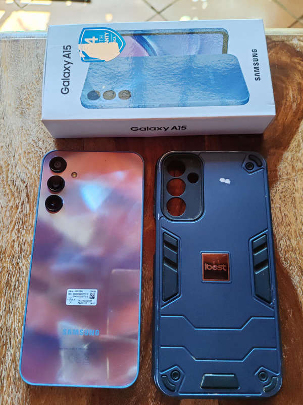 Samsung Galaxy A15  128GB  Like New  With Box + Case
