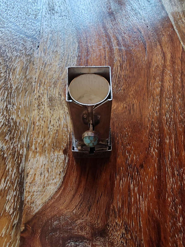 Vintage Italian 800 Silver Lipstick Holder