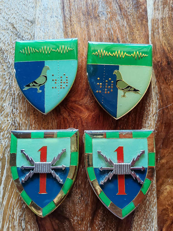 Rare Original 1970s SADF Unit Badges  Signals & Communications (Set of 4)