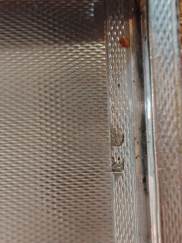 Exquisite Vintage Sterling Silver Cigarette Case  Unused Condition