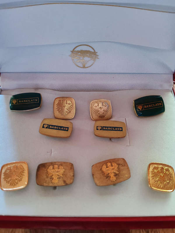 Cufflinks - Vintage Barkley Bank Cufflinks