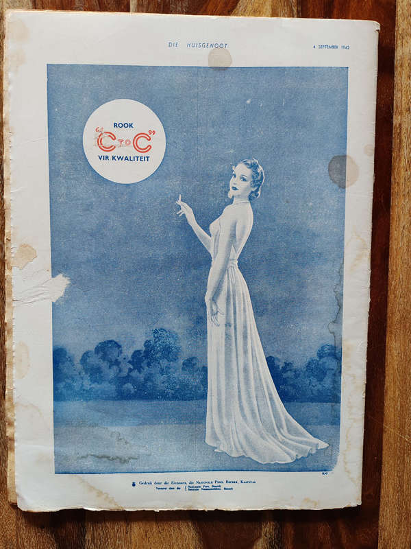 Huisgenoot  4 September 1942  Fair Condition)
