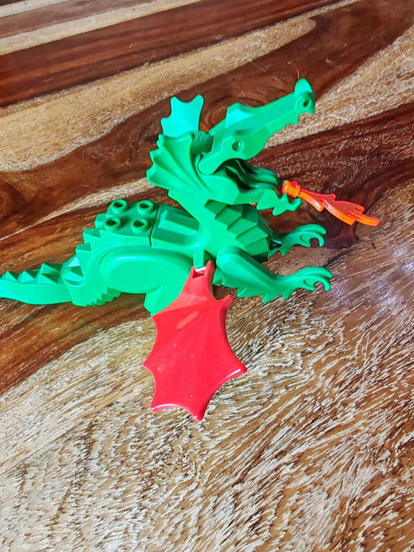 Vintage LEGO Green Dragon  1990s Dragon Masters Era  Excellent Condition