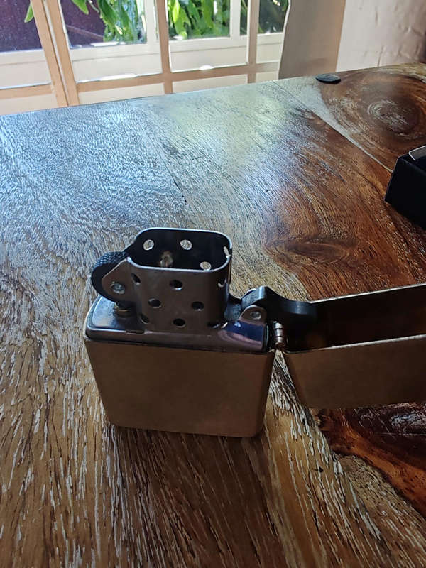 Zippo Armor® Brass Lighter  Original Box  Excellent Condition