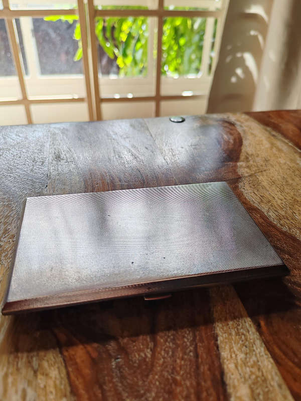 Exquisite Vintage Sterling Silver Cigarette Case  Unused Condition