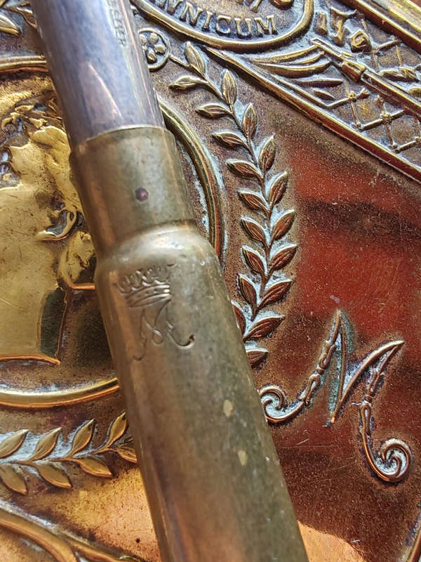 Original 1914 Princess Mary Christmas Tin with Authentic .303 Bullet Pencil  WW1