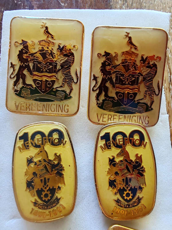 Cufflinks from different cities in South Africa