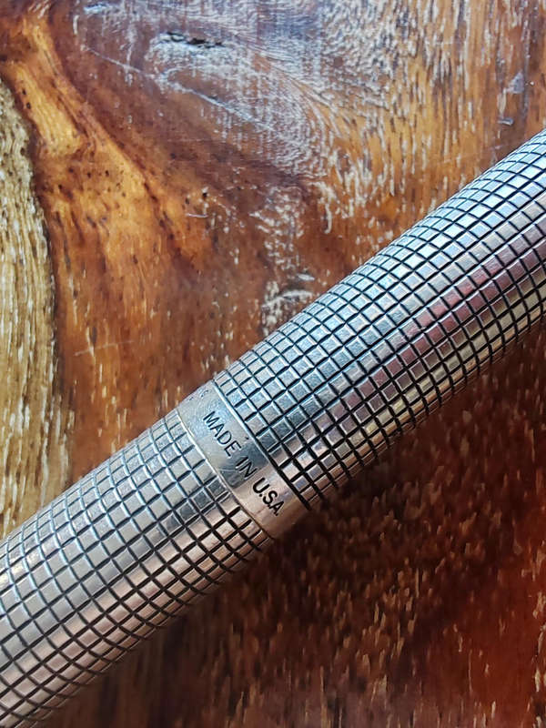 Vintage Parker 75 Sterling Silver Fountain Pen  Made in USA  14K Gold Nib