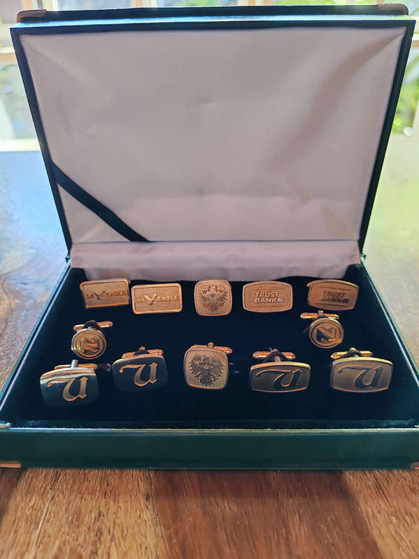 Cufflinks 12 x VIntage South African Bank Cufflinks