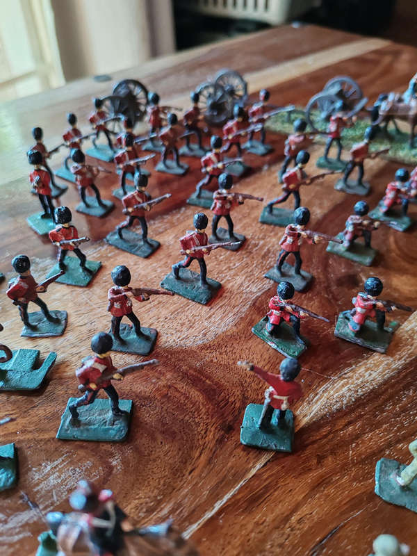 Vintage Lead British Soldiers & Cavalry  Union of South Africa  3040mm  ±60 Figures