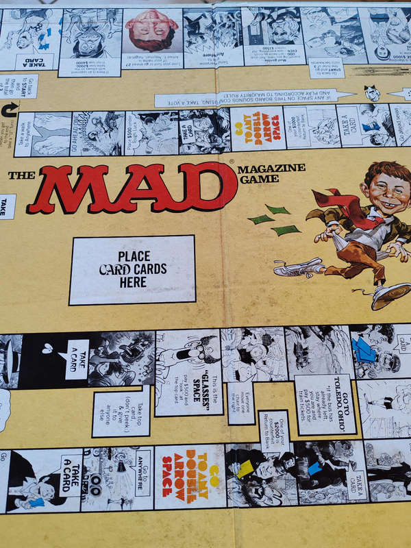 Mad Magazine Board Game by Parker Brothers  Vintage Collectible