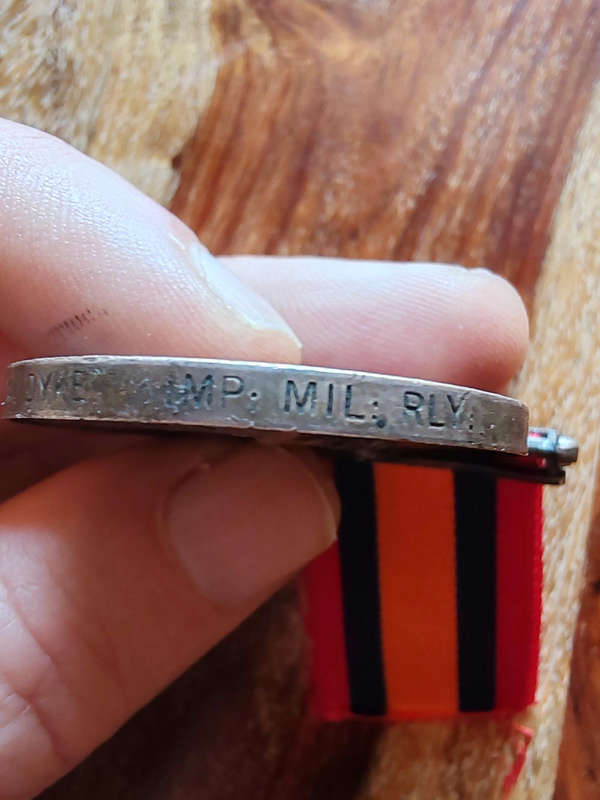 Queens South Africa Medal  To Mr. F.W. Dyke  Imperial Military Railways - Transvaal Clasp