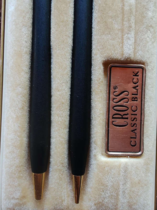 CROSS classic black pen and pencil set