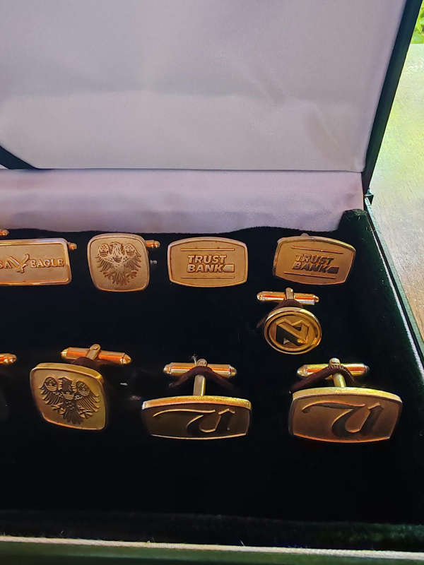 Cufflinks 12 x VIntage South African Bank Cufflinks