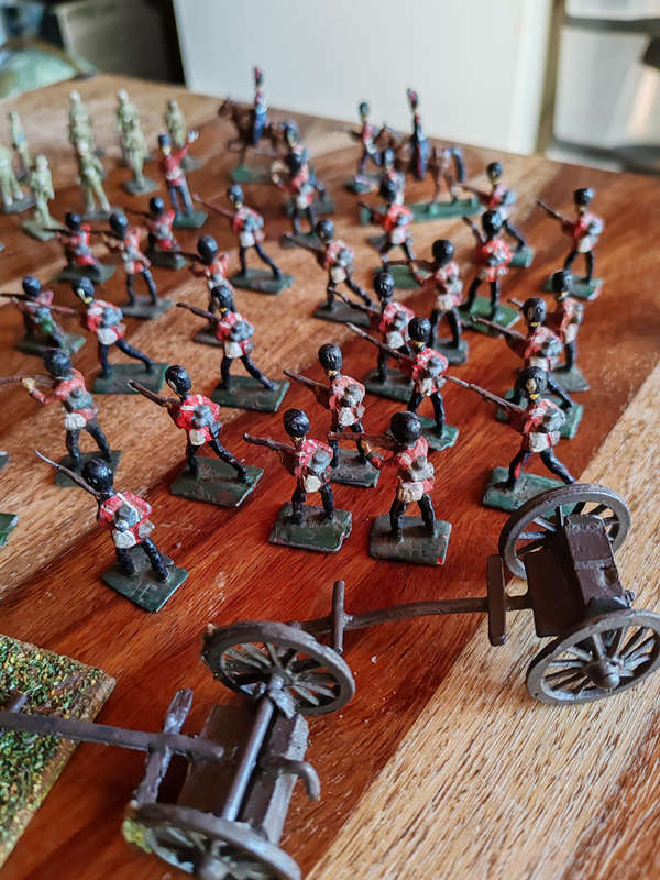 Vintage Lead British Soldiers & Cavalry  Union of South Africa  3040mm  ±60 Figures