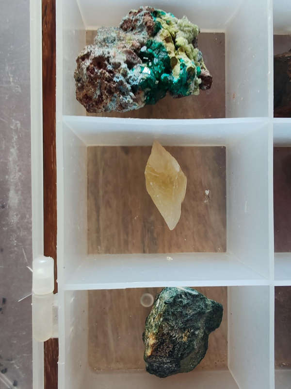 18-Piece Mineral and Crystal Collection  Dioptase, Goethite, Calcite, Jasper & More