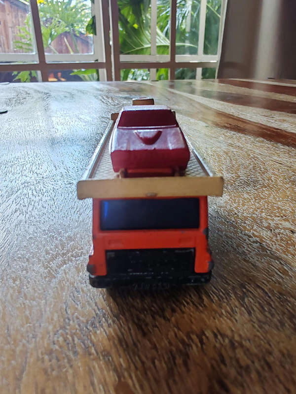 VINTAGE ORIGINAL 1978 MATCHBOX LESNEY SUPERFAST NO.11 ORANGE CAR TRANSPORTER
