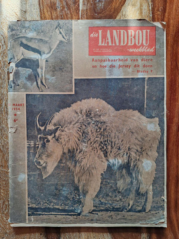 Landbouweekblad  31 March 1954 (Fair Condition)