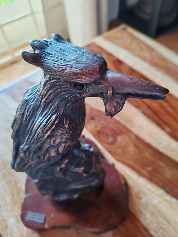 Buschcalls Kingfisher Bronze Sculpture by M. Forbes