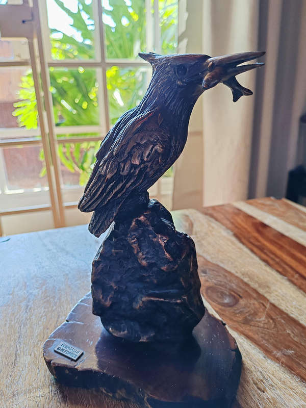 Buschcalls Kingfisher Bronze Sculpture by M. Forbes