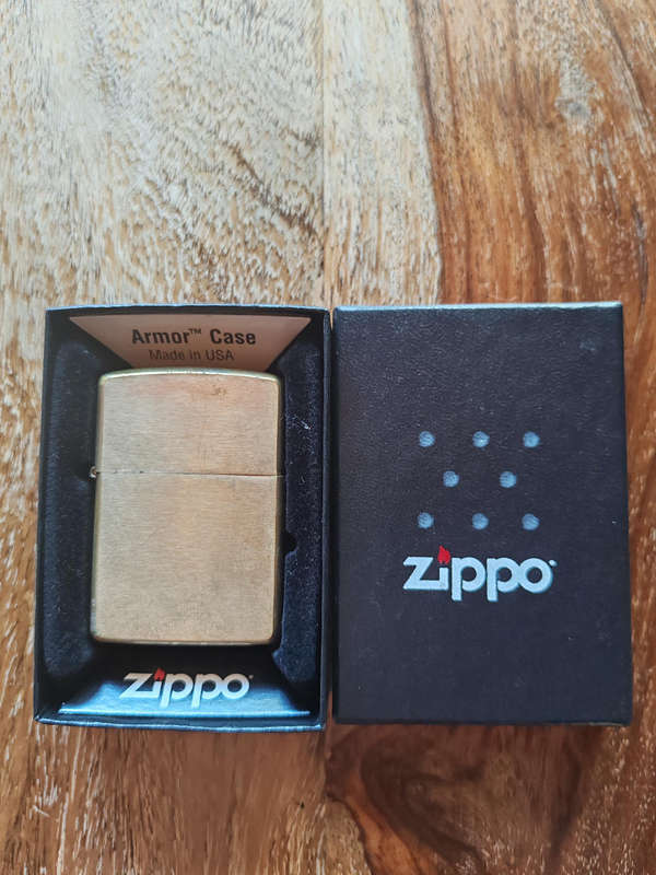 Zippo Armor® Brass Lighter  Original Box  Excellent Condition