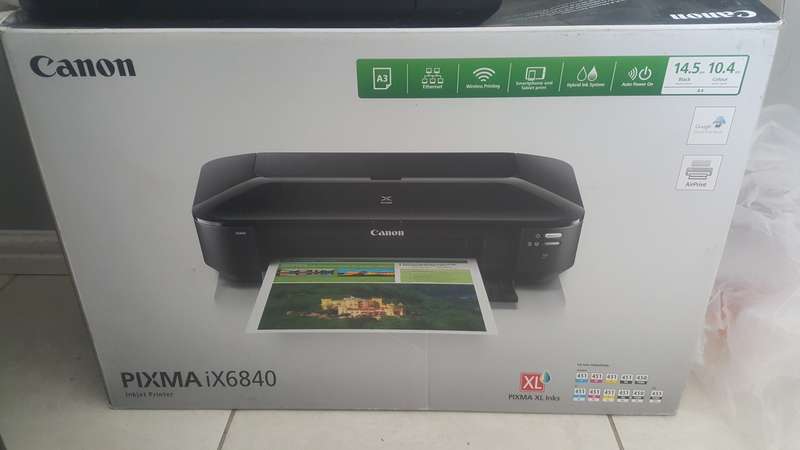 Canon PIXMA iX6840 A3+ Colour Inkjet Printer (Replace PrinterHead)