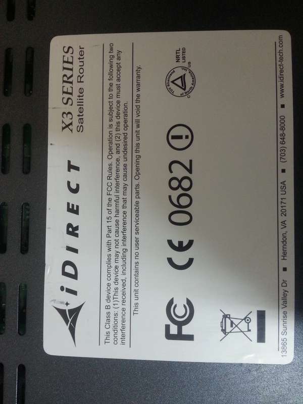 iDirect Evolution X3 Series Satellite Router