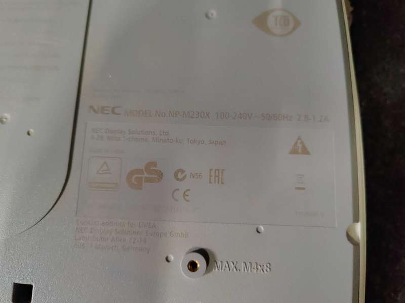 NEC LCD Projector Model: NP-M230X
