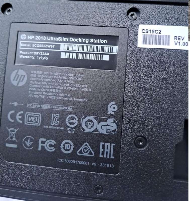 HP UltraSlim Docking Station D9Y32AA