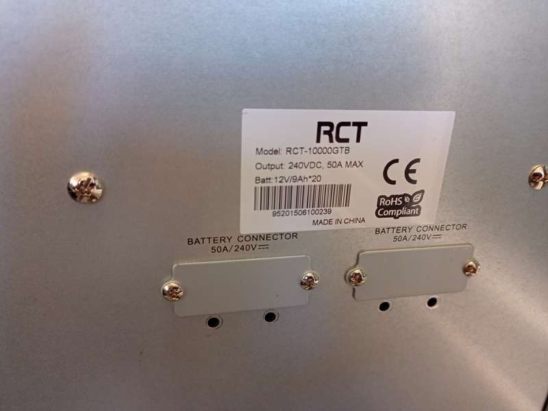 RCT Battery Box  RCT 10000GTB  50A Max