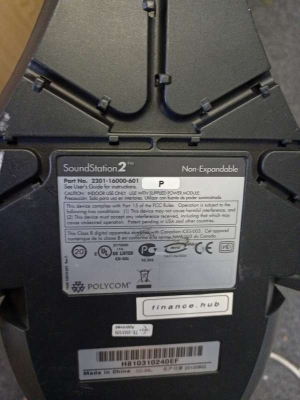 Polycom SoundStation2 - Analog conference phone for up to 10 people
